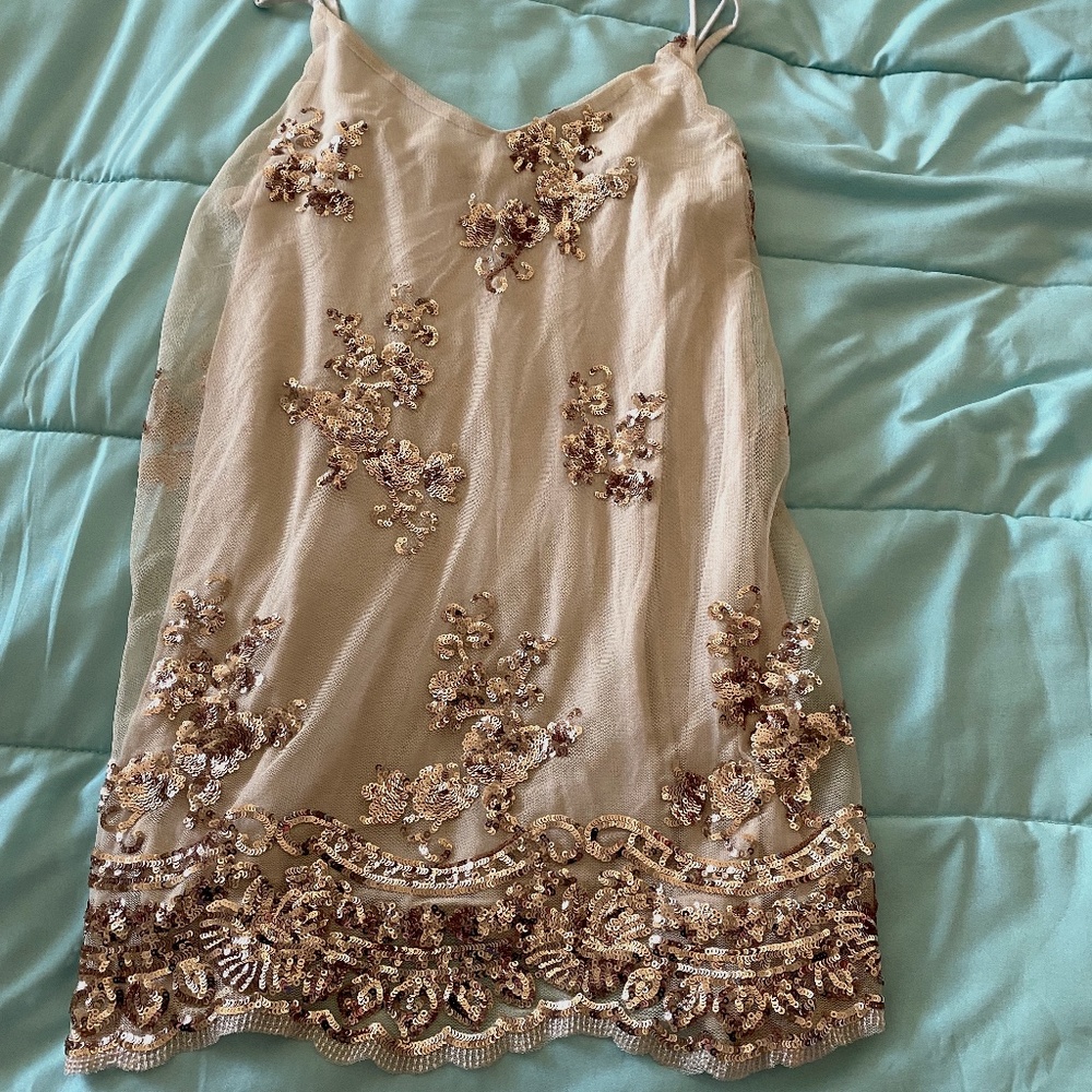 Sequin tank top
